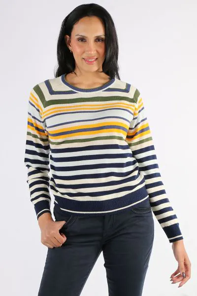 Pol Sela Spring Knit Top In Stripe