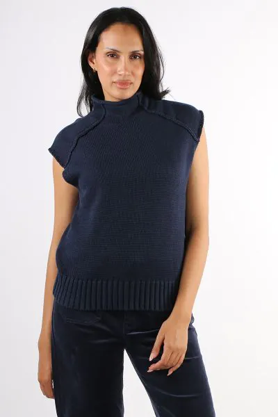 POL Sable Knit Tank In Ink