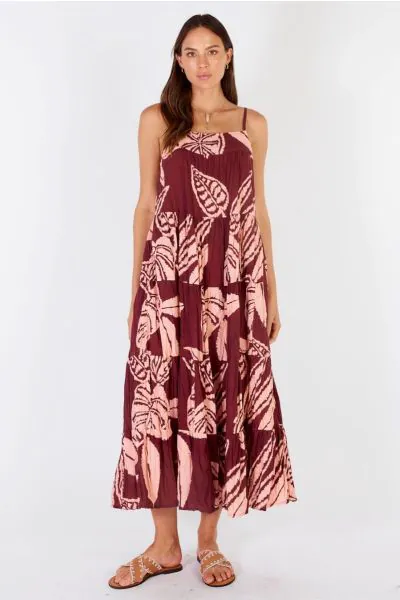 Rubyyaya Amaro Sundress In Cinnamon