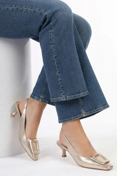 Slingback Madeira Heels By Zinda In Sabbia