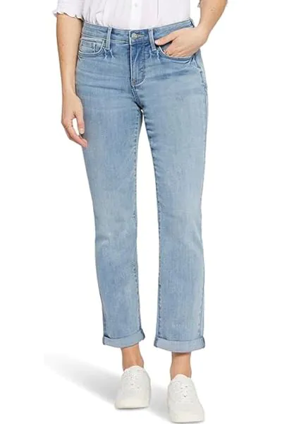 Offering an elegant ankle length and stylish roll cuffs, these mid rise jeans are a versatile addition to any wardrobe. With the revolutionary Lift Tuck Technology, these jeans work to lift and shape your curves, creating the illusion of a smaller size in