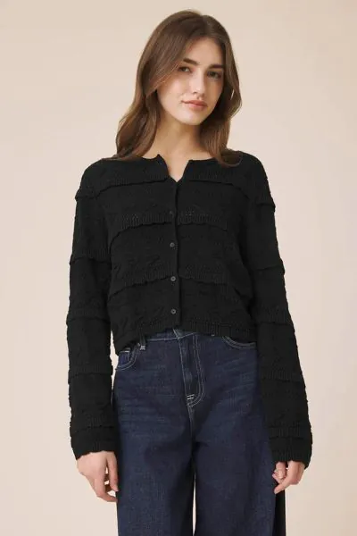 Splendid Giovanni Cardigan In Black
