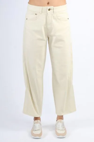 Summum Cocoon Fit Barrel Leg Jean In Calico