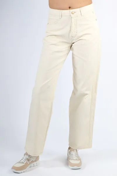 Summum Calico Ribbed Panel Jean