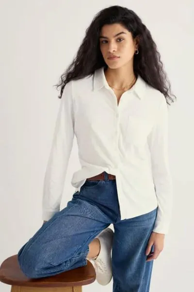 Seasalt Teasel Head Jersey Shirt In White
