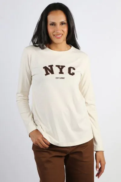 Threadz New York City Tee In Natural