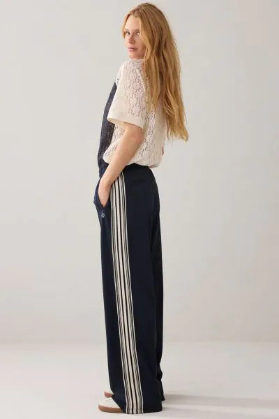 Summum Pintuck Trackpant In Blue