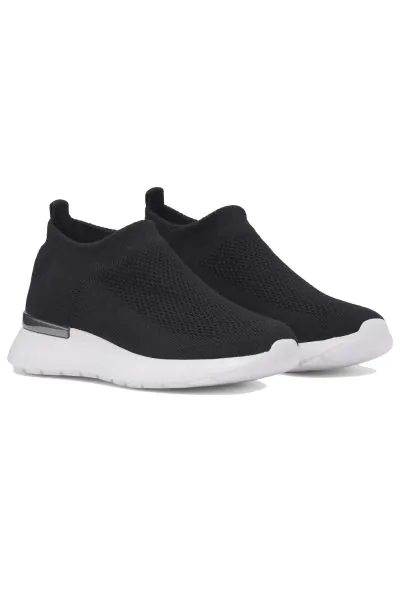 Ilse Jacobsen Tulip Knitted Sneaker In Black