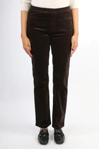 Vassalli Straight Leg Bay Cord Pant In Walnut