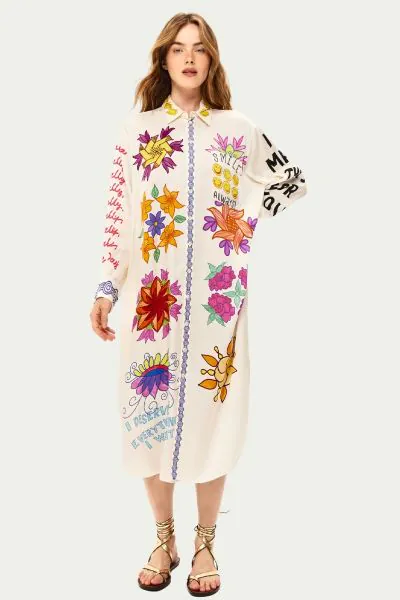 Me369 Markers Vivi Dress In Print
