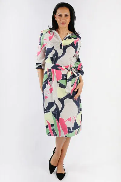 Yarra Trail Abstract Print Dress