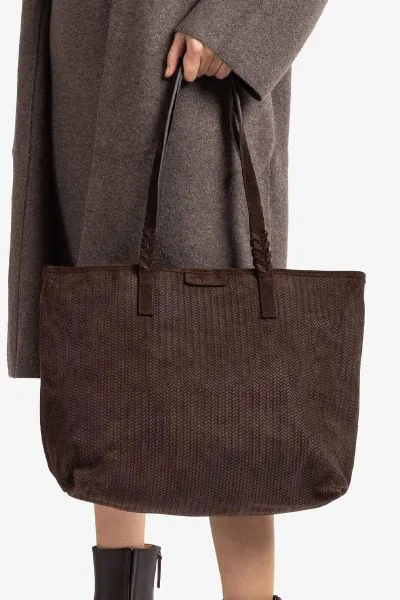 Unisa Zpaulin Bag In Chocolate