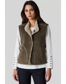 Lania Aspen Vest In Khaki