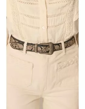 Maison Hotel Mariachi Guadalupe Belt in Onyx