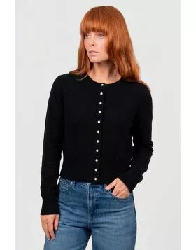 Bridge and Lord Marnie Cropped Cardi In Black