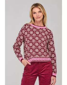 Boom Shankar Gigi Jumper In Burgundy