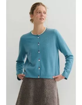 Cashmerism Easy Days Cardigan In Blue