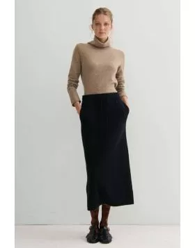 Cashmerism Luxe Pencil Skirt In Black