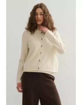 Cashmerism Easy Days Cardigan In Cream