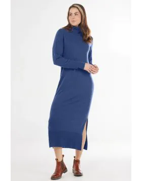 Bridge and Lord Roll Neck Dress In Denim