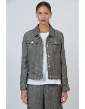 Naturals Double Pocket Jacket In Tarragon