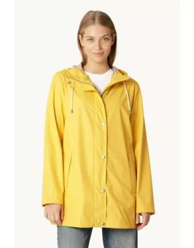 Ilse Jacobsen Classic Rain Jacket In Lemon Drop