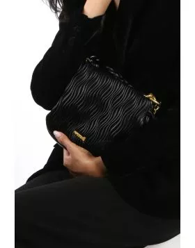 Crinkle Bag By Pepe Moll In Black