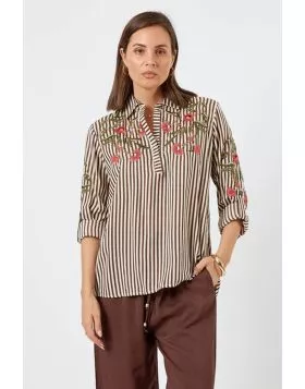 Lula Soul Ontario Shirt In Espresso