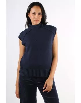 POL Sable Knit Tank In Ink