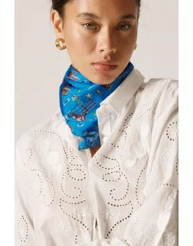 Rubyyaya Howdy Scarf In Blue