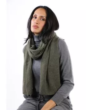 Mia Fratino Double wrap Scarf In Military