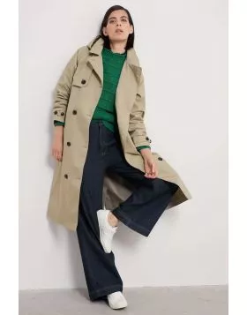 Seasalt Penweathers Trench Coat In Stone