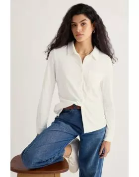 Seasalt Teasel Head Jersey Shirt In White