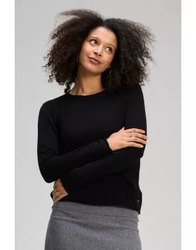 Zaket & Plover Crew Essential Jumper In Black