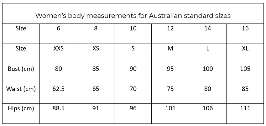 standard-size-measurements-for-women