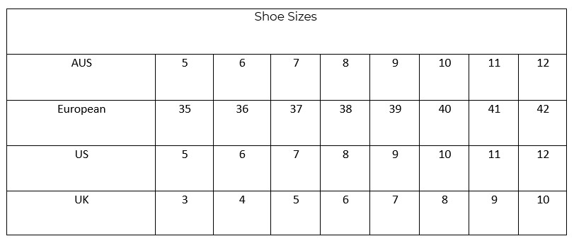 Reads Size Guide